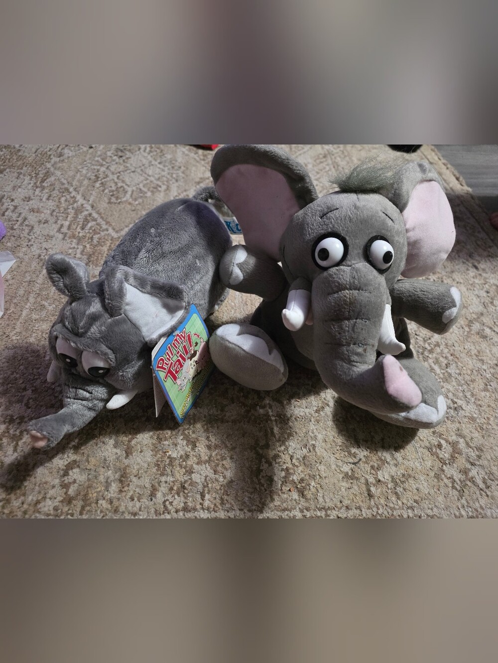 Toys. Stuffed elephants. Set of 2. New.